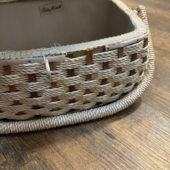 Vintage 1970s Belding Corticelli Sewing Basket Peter Max Style Print - Picture 4 of 13